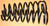 Paar Spiralfeder Vorderachse / Pair coil spring front axle