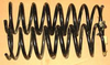 Paar Spiralfedern Hinterachse, GT/E / Pair coil springs rear axle, GT/E