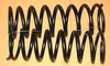 Paar Spiralfedern Hinterachse, verstärkt / Pair coil springs rear axle, heavy duty