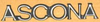 Schrift glänzend -Ascona- an Kofferdeckel / Emblem gloss -Ascona- trunk lid