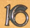 Schrift glänzend -1,6- an Kofferdeckel / Badge gloss -1,6- trunk lid - Ascona-A