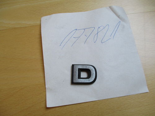 Rekord-D/ Schrift/Badge D