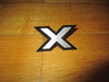 Buchstabe "X" / Letter "X" boot lid